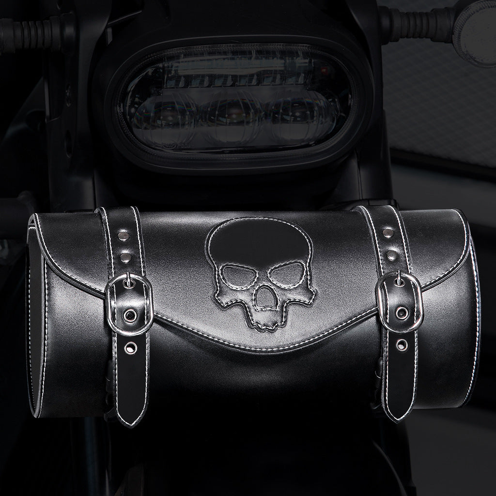 Unisex Punk Retro PU Motorcycle Pannier Bag Saddle Pro