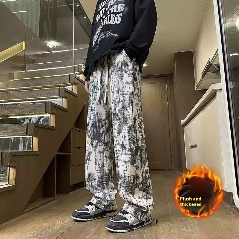 Men’s Autumn American Style Tie-Dye Draped Pants
