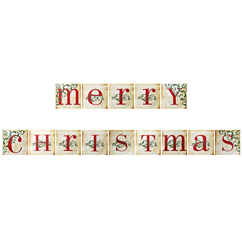 Stylish Atmosphere Party Christmas Decoration Props Banner