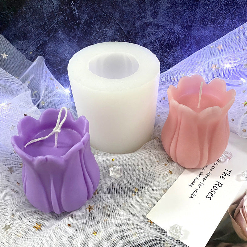 Tulip Flower Scented Candle Silicone Mold