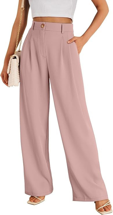 Women’s High-Waist Straight-Leg Pants with Zipper Detail – Elegant Polyester Trousers
