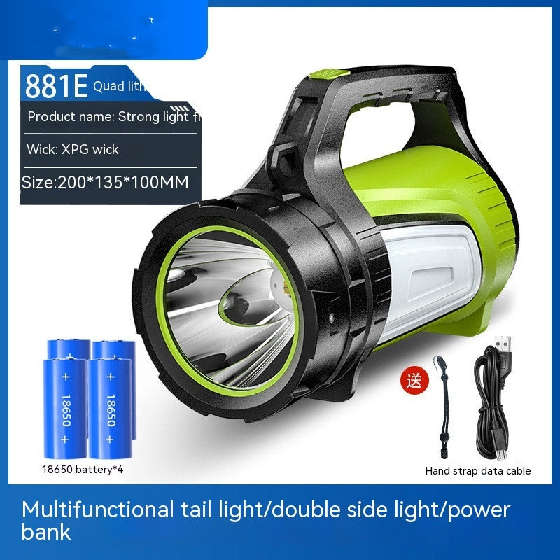 Flashlight Outdoor Strong Light LED High-power Patrol Emergency Portable Searchlight