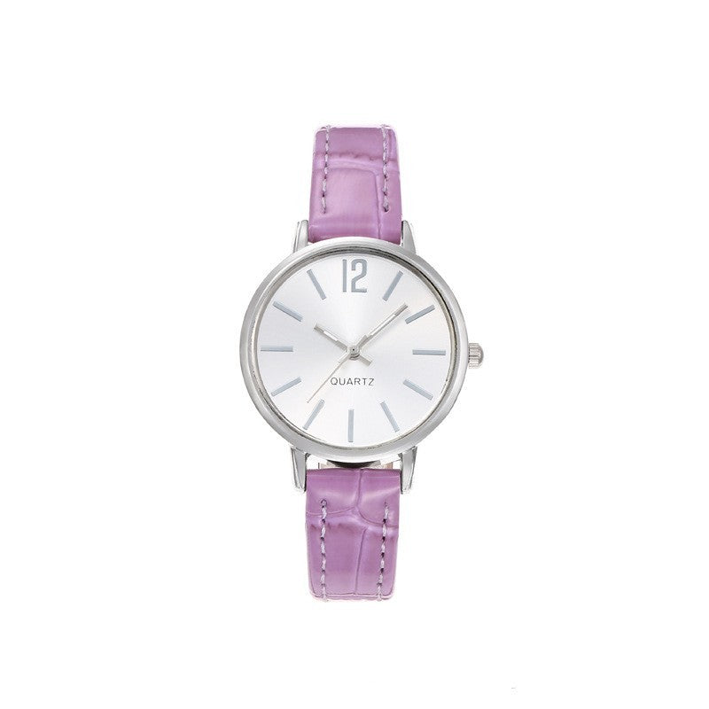 Slim Imitation Leather Women's Watch Classic Elegant