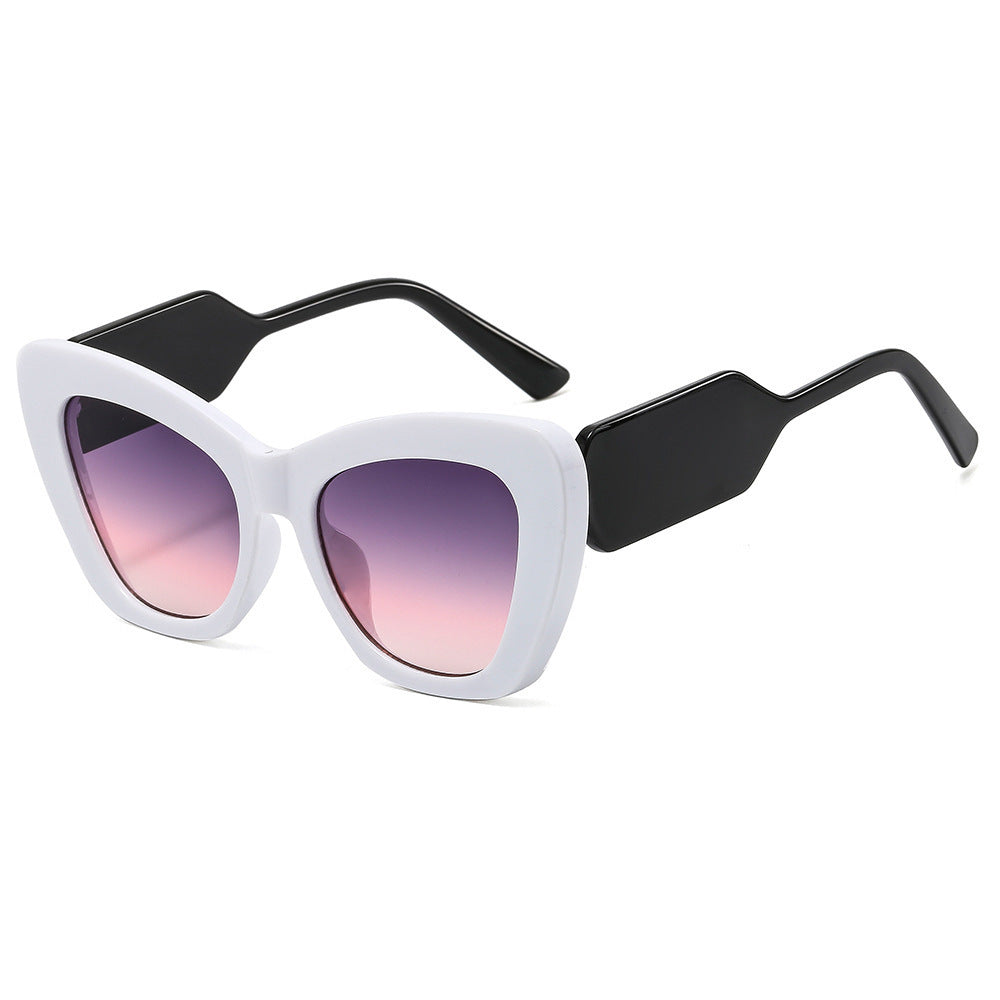 Plain Contrast Color Sunglasses – European & American Fashion Sun Glasses