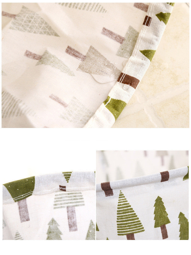 Home Fabric Cotton And Linen Foldable Clothing Storage Bin