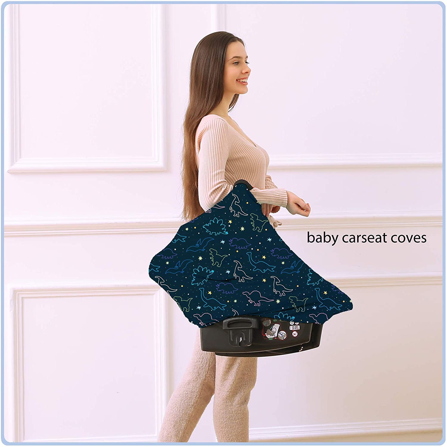 4-in-1 Baby Nursing Cover – Multifunctional Windproof Feeding Towel & Car Seat Visor