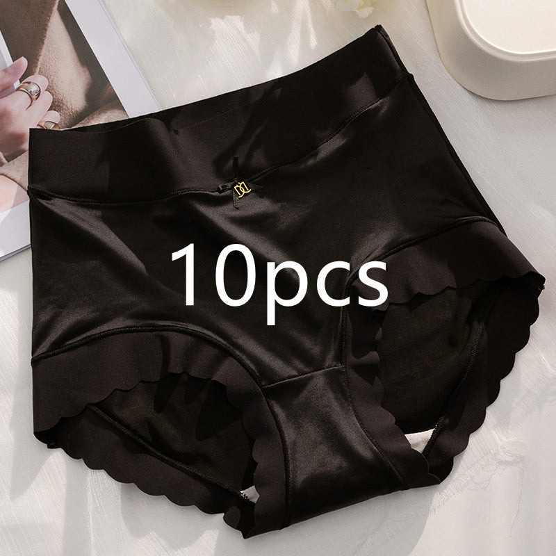 Women’s Seamless Satin ‘Ice Silk’ Underwear – Glossy Finish