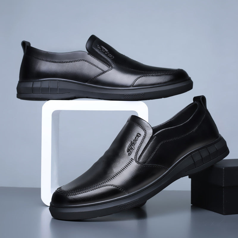 Men's Soft Leather Casual Shoes Regular Fit Non Slip