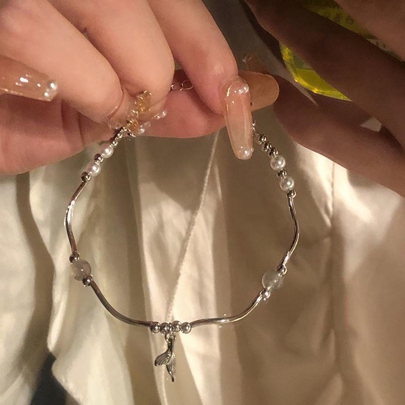Women's Fishtail Bow Bracelet – Alloy Regular Fit Design