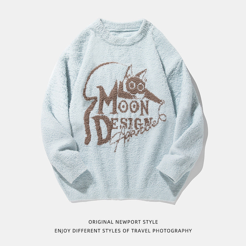 Men And Women Autumn And Winter New Couple Loose Pullover American Sweater