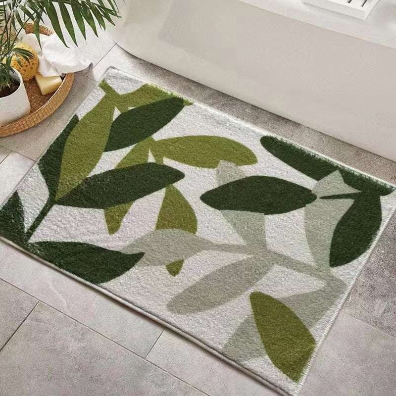 Bathroom Non-Slip Decorative Floor Mat – Cashmere-Like Absorbent and Stain-Resistant Carpet for Bathrooms