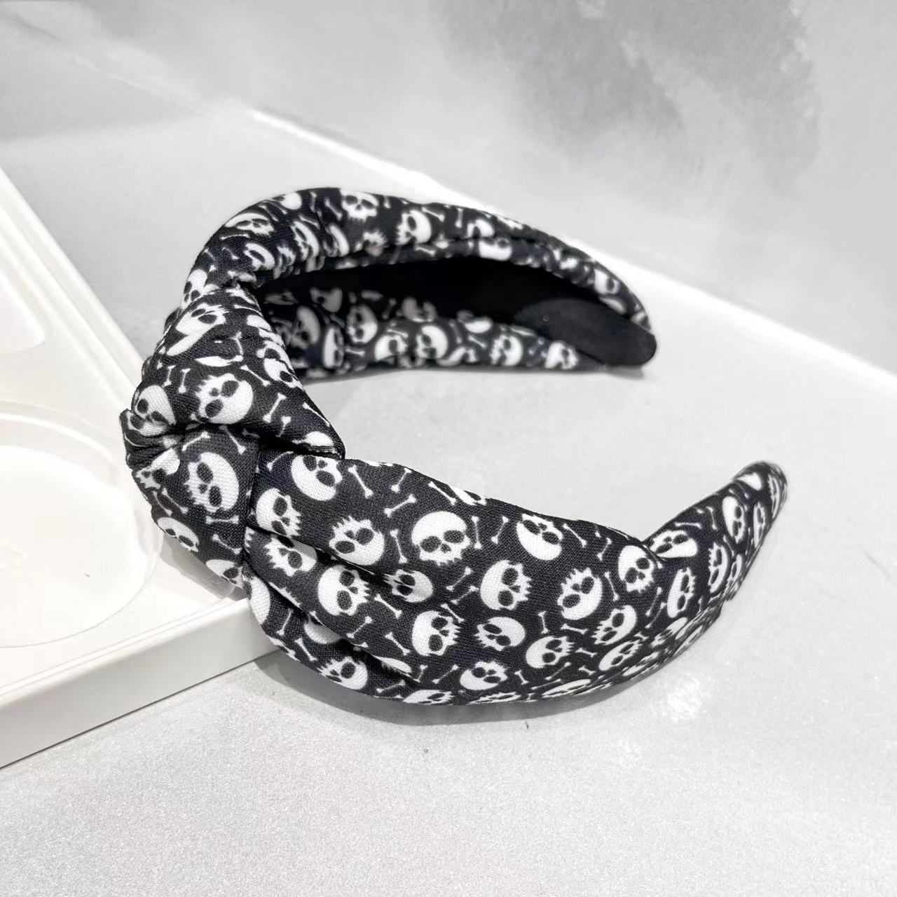 Halloween Holiday Party Printing High Skull Top Headband