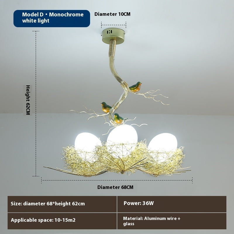 Wind Bird's Nest Chandelier Personalized Bar Lighting