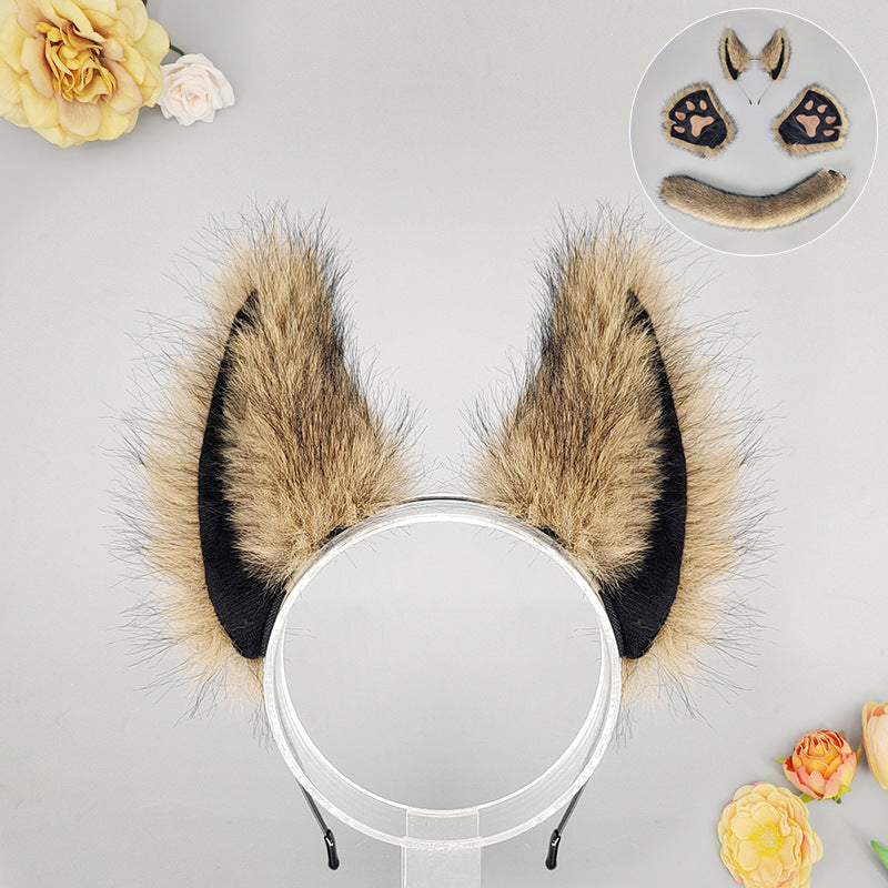 Halloween Masquerade Werewolf Beast Ear Headdress Costume Props