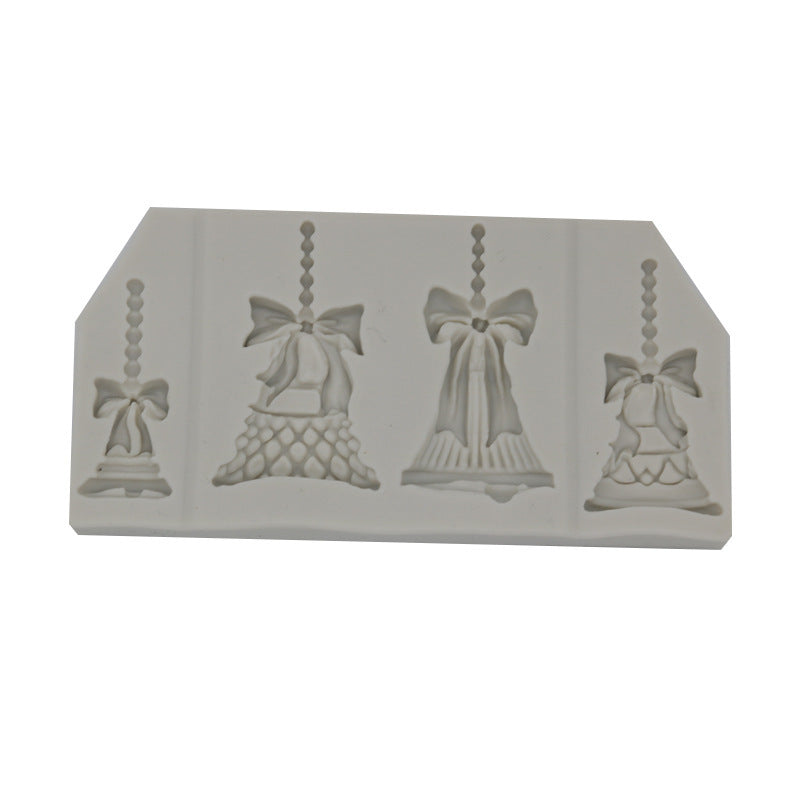 DIY Baking Jingling Bell Silicone Mold Festive Bell Cake Decoration Bell Epoxy Jewelry Decoration Clay