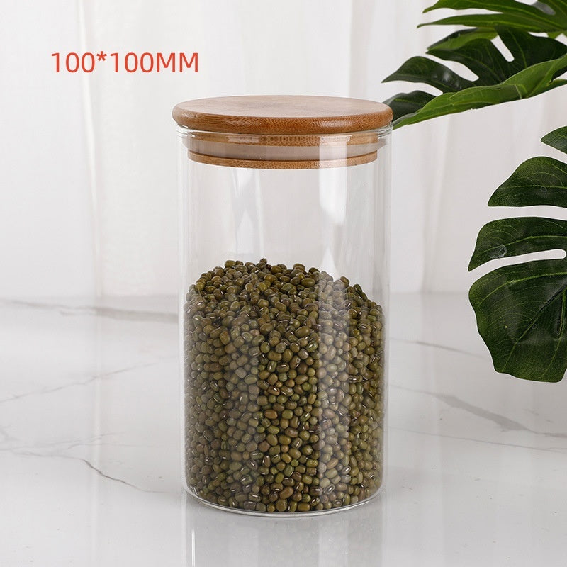 Borosilicate Glass Storage Jar – Airtight Kitchen Canister