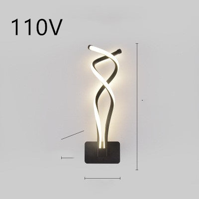 Silicone Shade LED Bedside Wall Lamp Button Switch