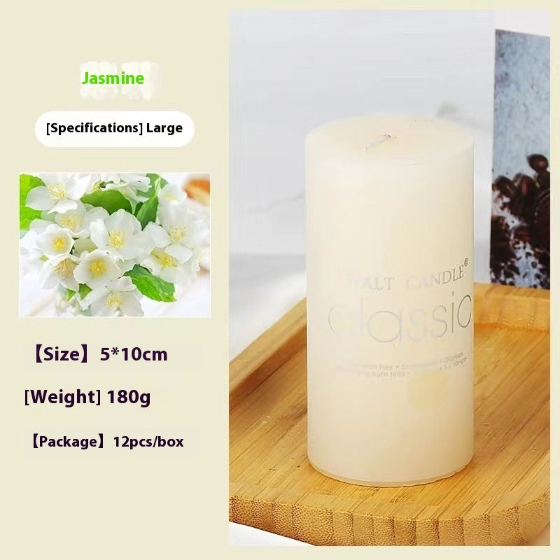 Cylindrical Aromatherapy Candles Smokeless Colorful Scented Candle with Brilliant Fragrance
