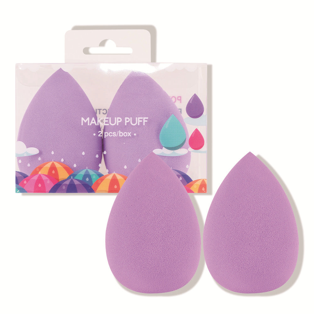 2-Pack Cosmetic Beauty Eggs – Drop & Pear-Shaped Makeup Sponges