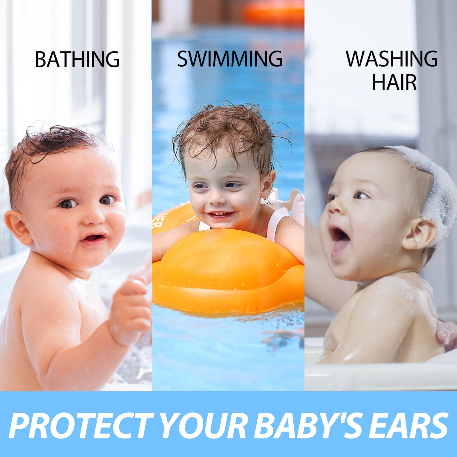 Baby Swimming Shampoo Ears Anti-water Ear Patch