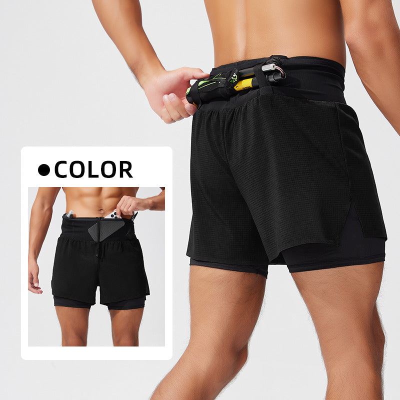 High Waist Compression Pants – Men’s Fitness Running & Yoga Leggings