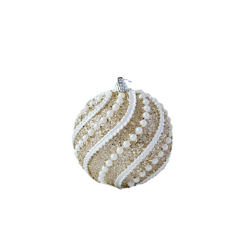 Christmas Tree Decoration With Ball Powder Hanging Ornaments