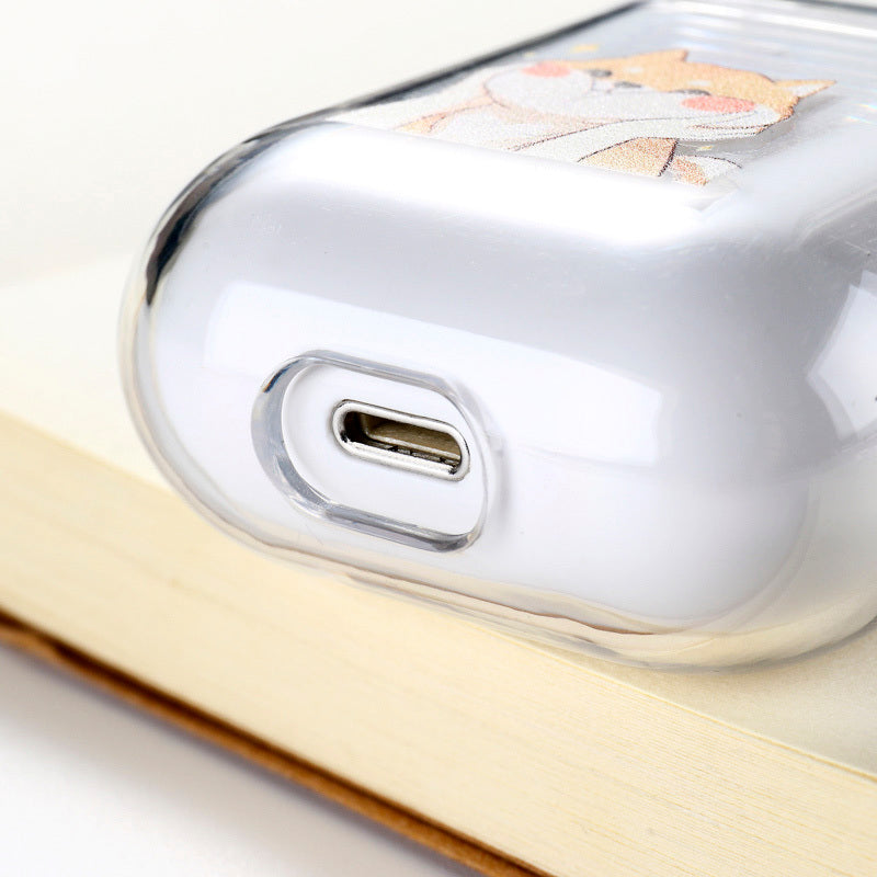 Transparent TPU Earphone Case - Apple Compatible