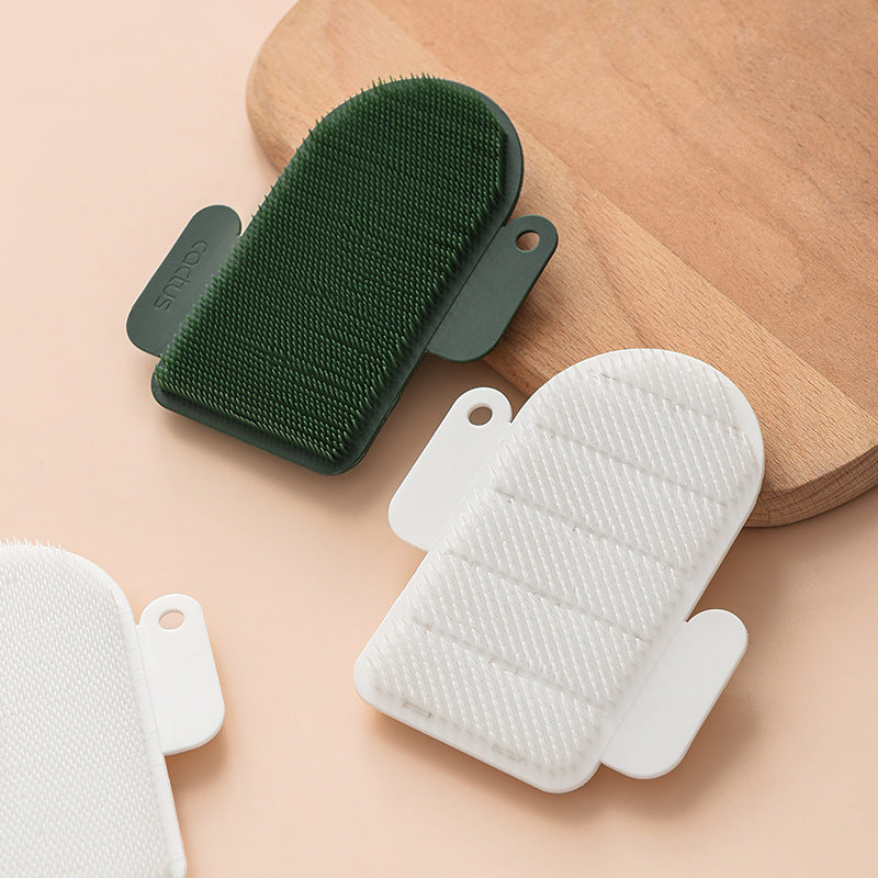 Multifunctional Fruit and Vegetable Cleaning Brush – Cactus Burr Design