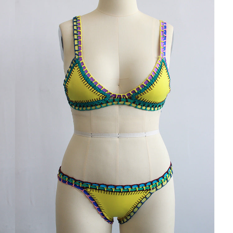 Women’s Chlorinated Fiber Bikini Set – Durable Sexy Swimwear
