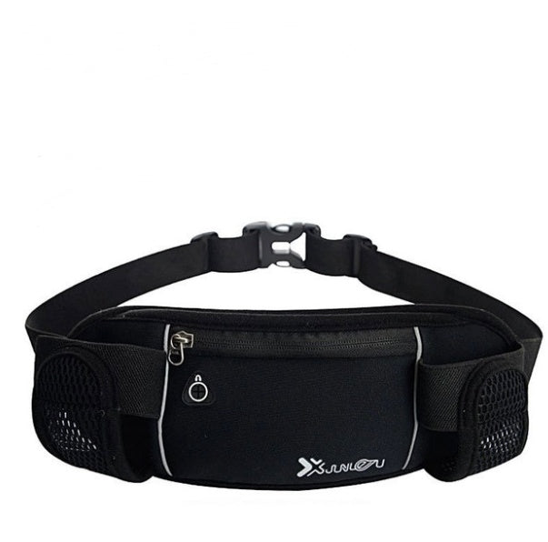 Fitness Running Belt Bag – Waterproof Waist Pack with Bottle Holders