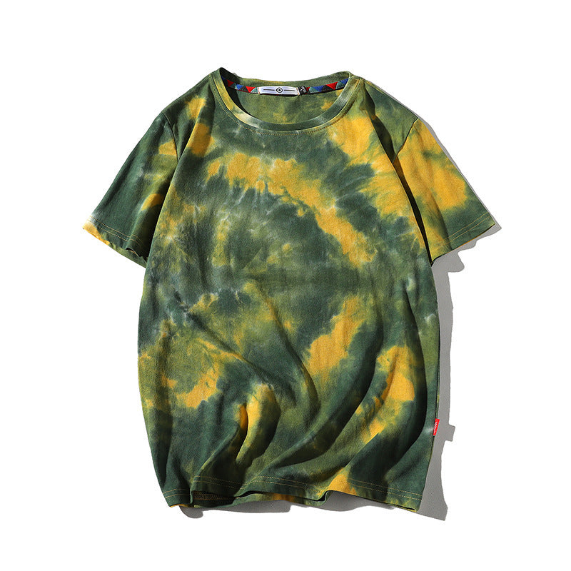 Printed T-Shirt Hong Kong Style Loose Large Size Thin Casual T-Shirt Undershirt
