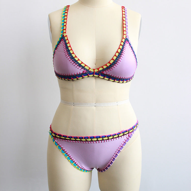 Women’s Chlorinated Fiber Bikini Set – Durable Sexy Swimwear