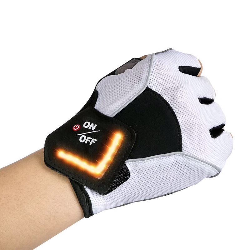 Turn Auto Sensing Sport Riding Gloves – LED Signal, Tactical Protection & Smart Visibility