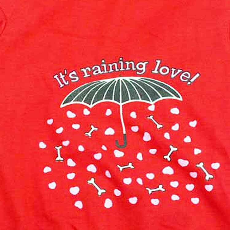 Pet Clothes Printed Umbrella Cotton Jersey Raglan Small Dog T-shirt