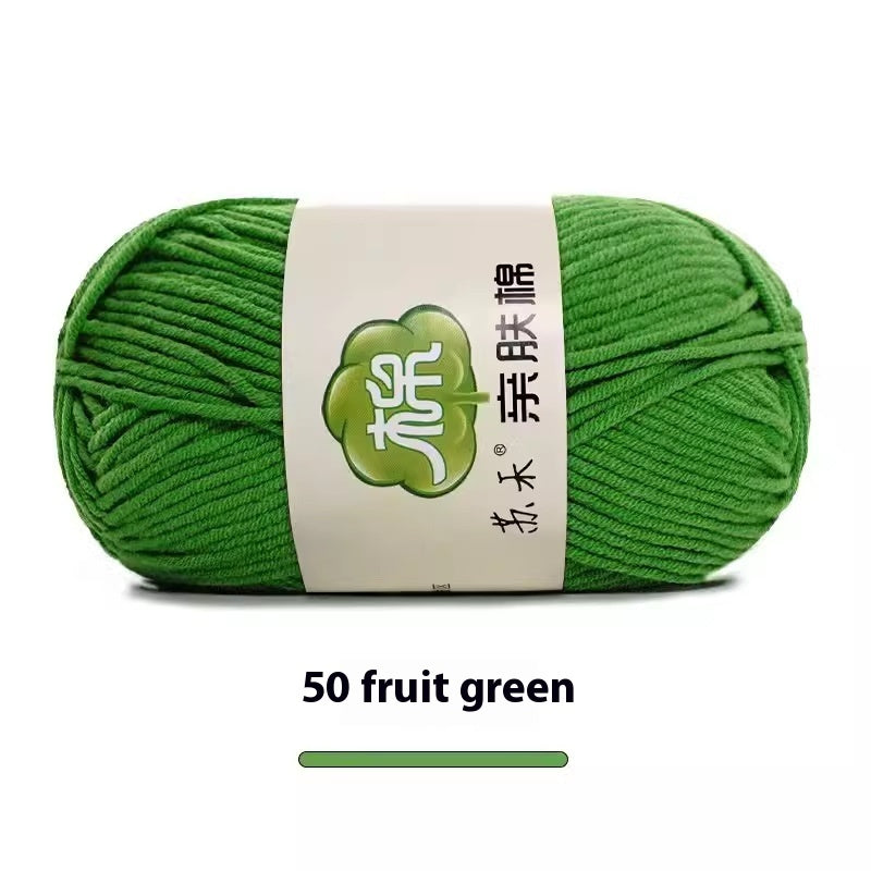 5-Strand Skin-Friendly Combed Milk Cotton Yarn – Hand Knitting Supplies