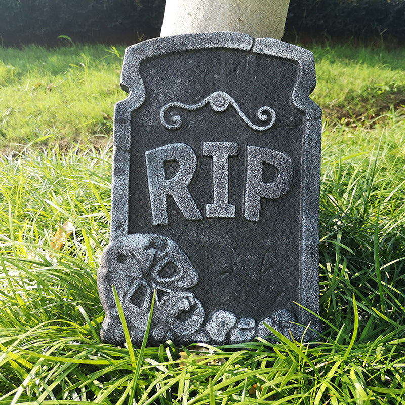 Halloween Bubble Tombstone Decoration – Spooky Ghost Festival Graveyard Prop