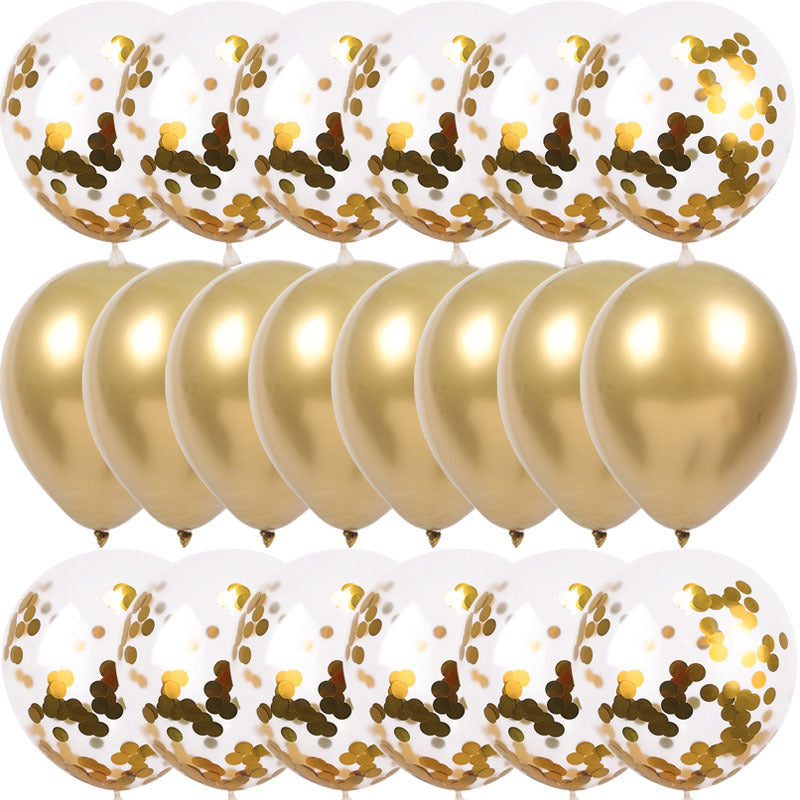 Sequined Metal Balloons