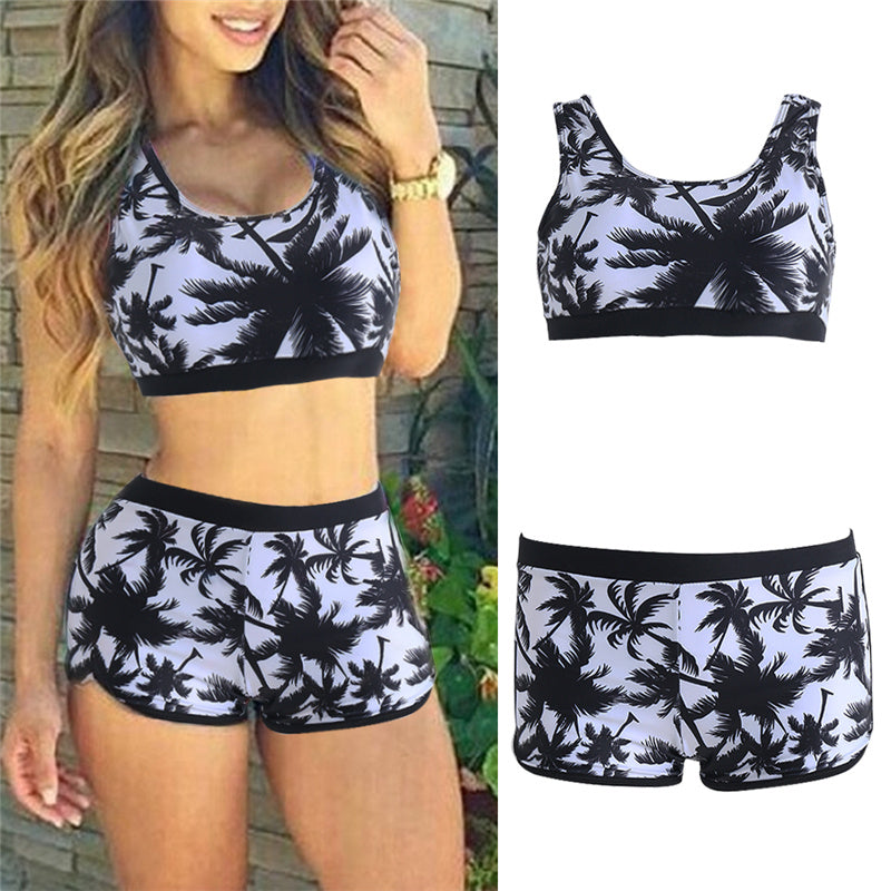 Women’s Floral Bikini Set – Sexy European Style Swimwear with Padded Top