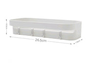 Punch-Free Bathroom Shelf – Seamless Wall-Mounted Rectangular Storage Rack
