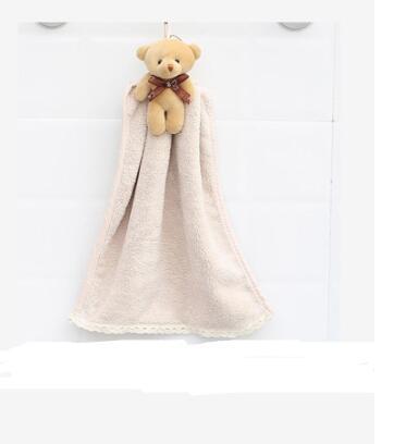 Coral Velvet Hanging Absorbent Towel – Soft Dish & Bathroom Cloth