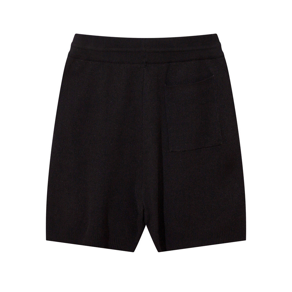 Men's Jacquard Letters Cotton Blend Shorts Casual Street