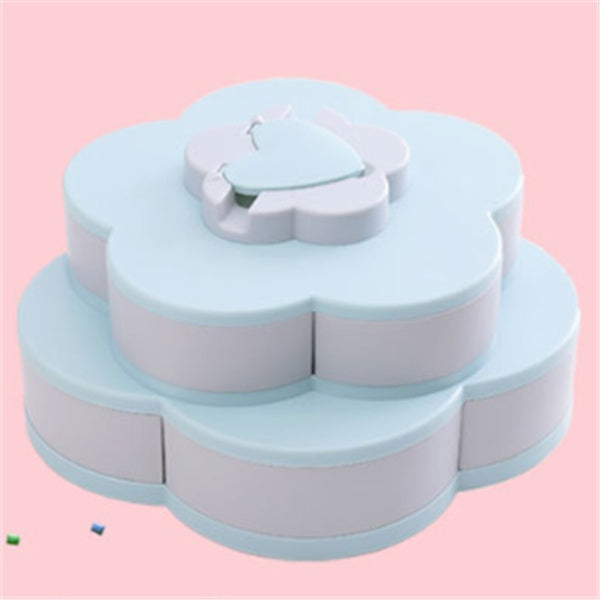 Rotating Plastic Storage Box Seed Nut Candy Dried Fruit Box