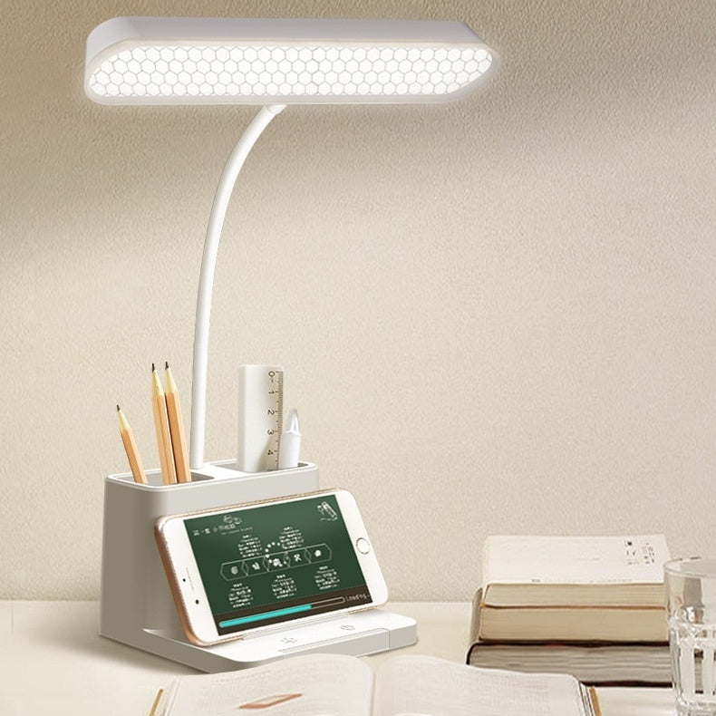 USB Dual-purpose Charging And Plug-in Eye-protection Lamp Office Writing Desk Lamp