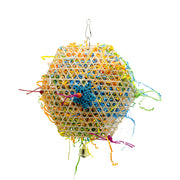 Bird Brushed Straw Chew Toy for Parrots and Small Birds