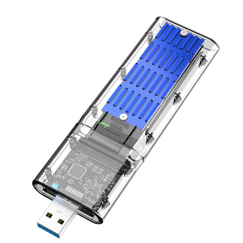 Transparent And Creative Solid State Mobile Hard Disk Box USB Interface