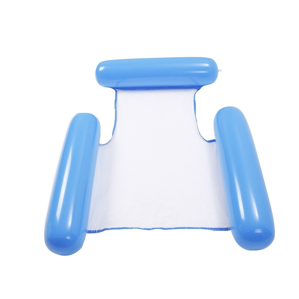 Striped Inflatable Water Sports Goods Recliner Floating Bed