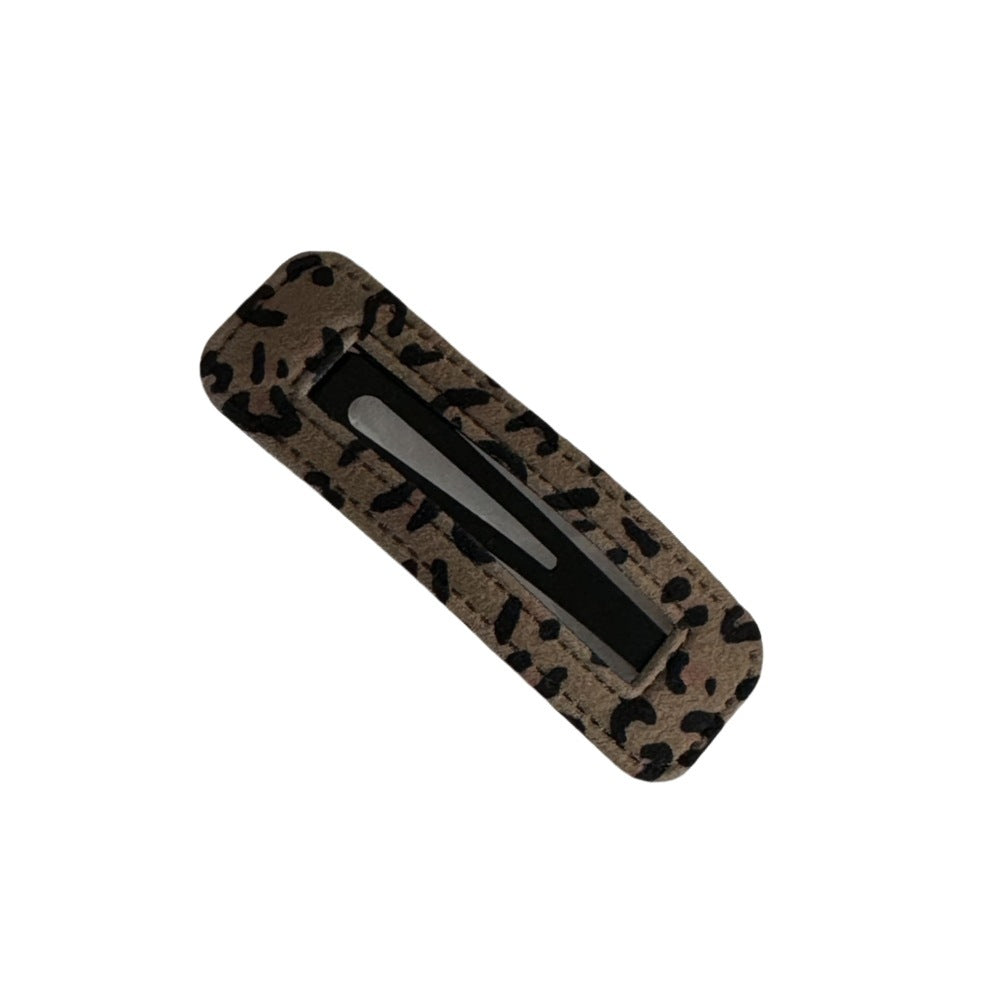 Leopard Print Hollow Out BB Clip Clouds Pentagram Hairpin