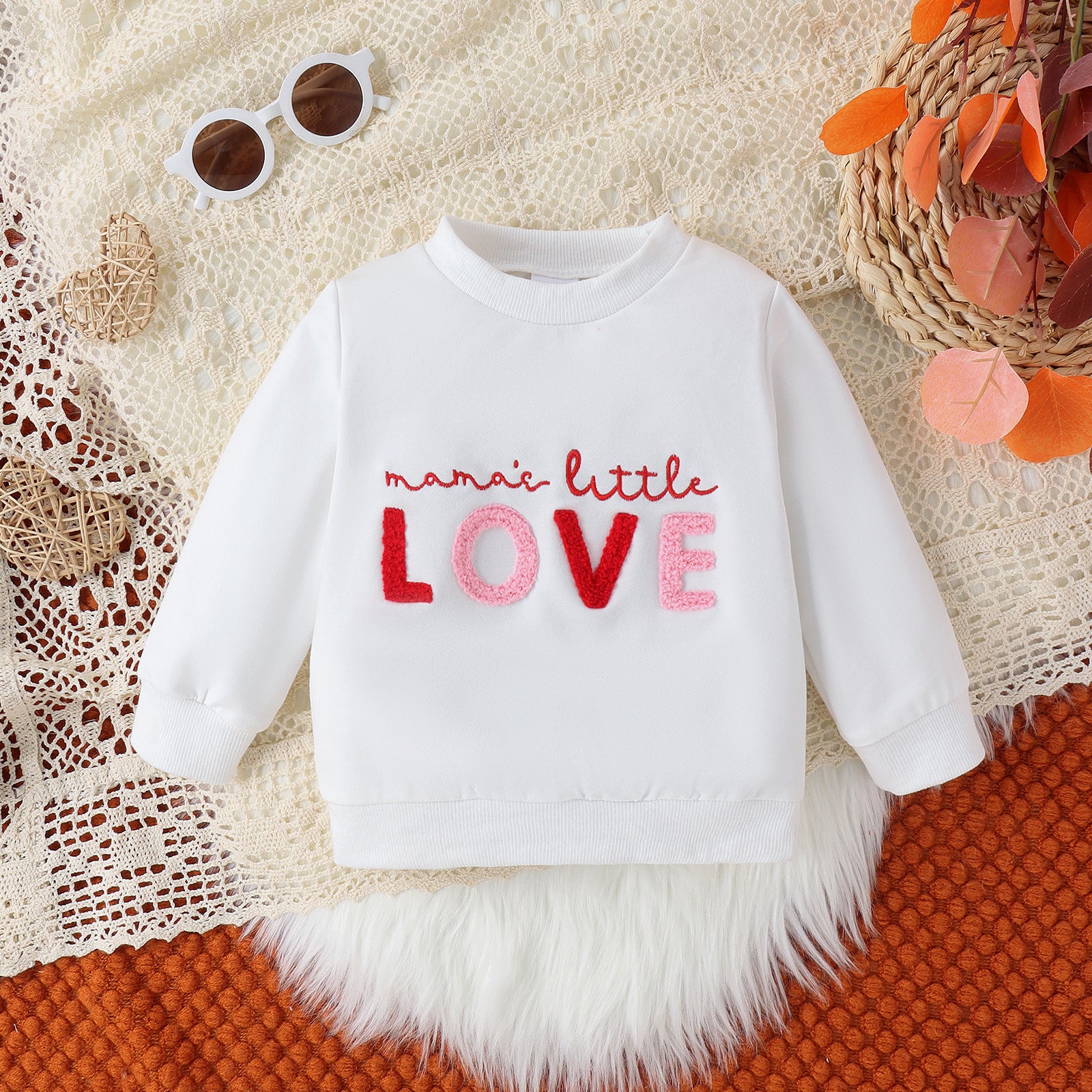 Children's Clothing Girls' Parent-child Long-sleeved Pullover Casual Sweatshirt