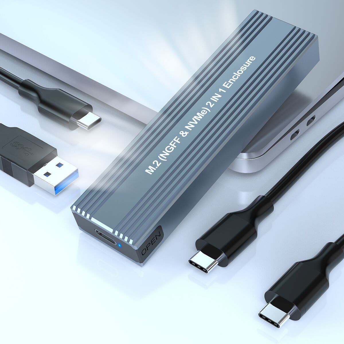 10Gbps Dual Protocol Tool-free Mobile Hard Disk Box