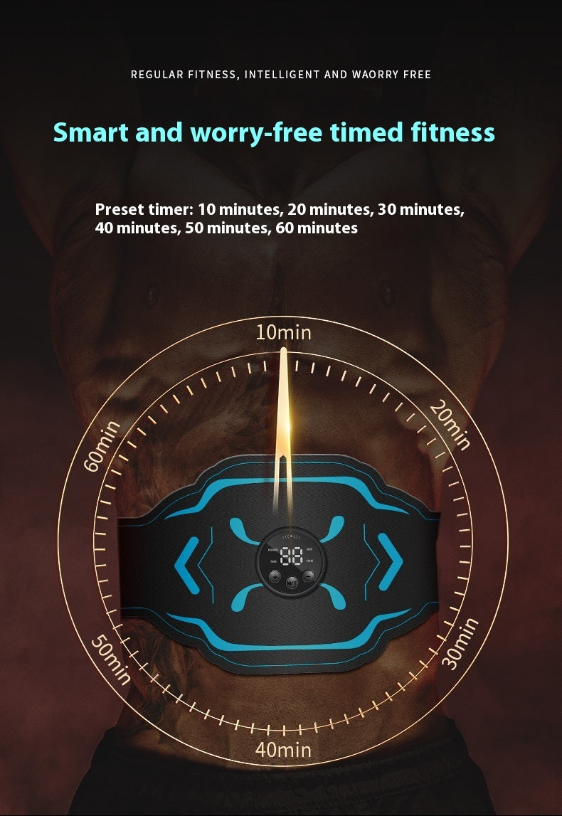 Intelligent Timed EMS Massage Belt For Lazy People To Exercise At Home
